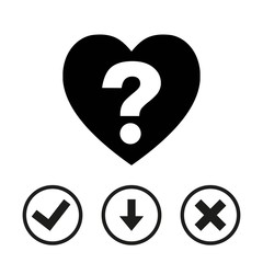 heart icon stock vector illustration flat design