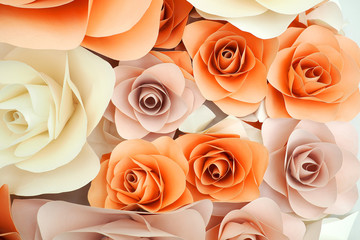 paper rose background design
