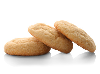 Sugar cookies, isolated on white