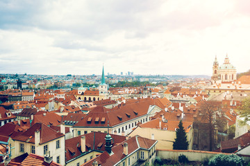 Fototapeta na wymiar Prague city panorama