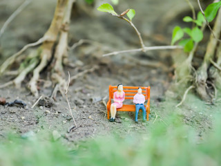 Miniature people business traveler concept