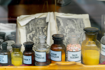 medical jars dekoratiye. Decorated