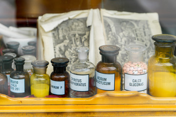 medical jars dekoratiye. Decorated