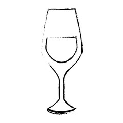 wine glass icon over white background. vector illustration