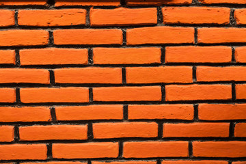 Fototapeta premium Background for design: brick wall, brickwork, masonry from red brick - close up on nature day light