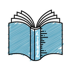 academic book icon over white background. colorful design. vector illustration