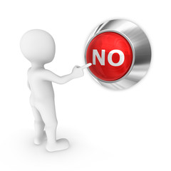 3d man presses the no button.