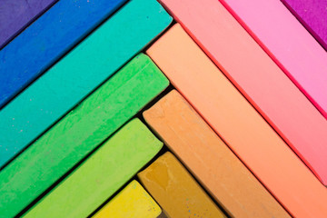 Colorful pastel sticks