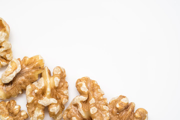 walnuts isolated on white