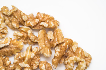 walnuts isolated on white