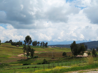 Agricultural field in Sacred Valley, Cusco