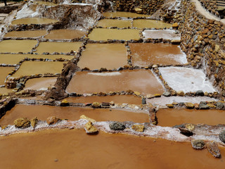 Salt pond, Maras, Sacred Valley, Cusco Region, Peru
