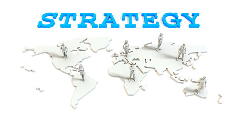 Obraz premium Strategy Global Business