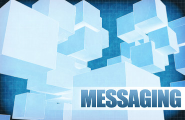 Messaging on Futuristic Abstract
