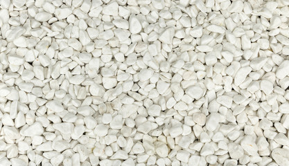 White decorative stones interior decoration.