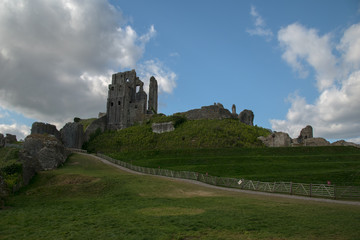 Ruin of Corfe Caste Dorset England UK