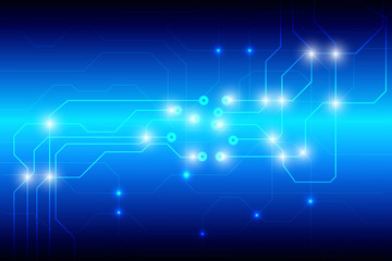 Obraz premium Abstract Hi Tech Circuit Board Vector Background