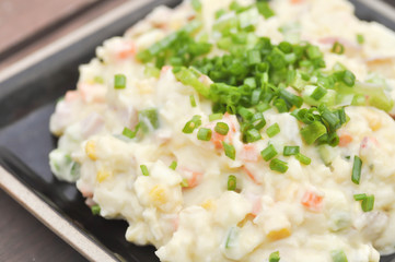 mashed potato with green onion