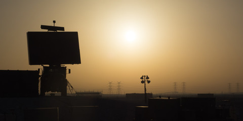 Middle Eastern Desert Radar Installation
