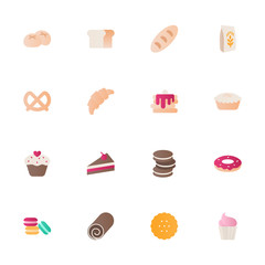 Bakery vector icons