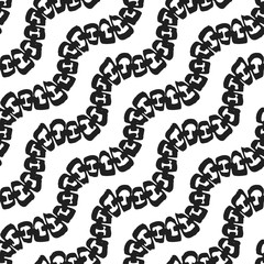 Decorative hand drawn seamless pattern.