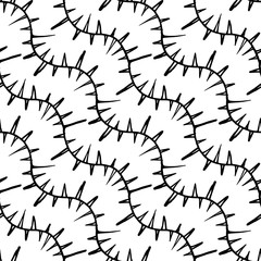 Obraz premium Decorative hand drawn seamless pattern.
