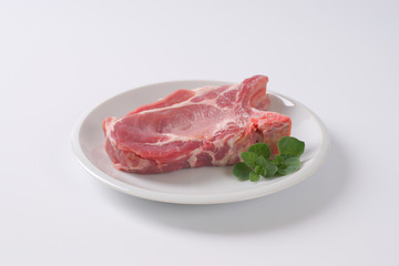 raw pork chop