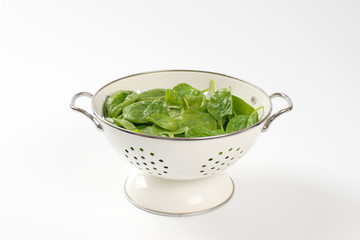 fresh spinach leaves