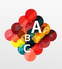 Vector circle banner