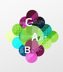 Fototapeta premium Vector circle banner