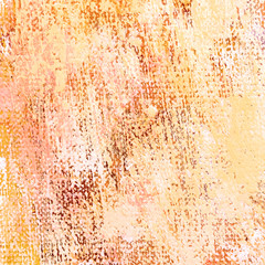 artistic acrylic hand painted canvas background in orange colors