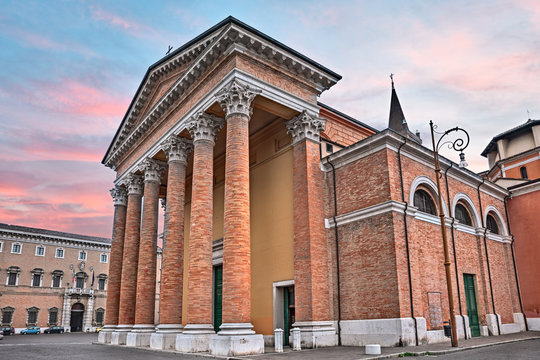 Forli, Emilia Romagna, Italy: cathedral of Santa Croce (Duomo di Forl&igrave;)