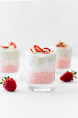 Mousse tricolore alla frutta