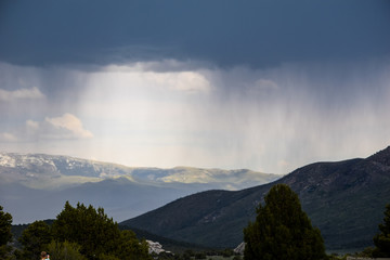 mountain rain