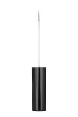 Obraz premium Cosmetic colorful glitter eyeliner thin brush, beauty product isolated on white background, clipping path included