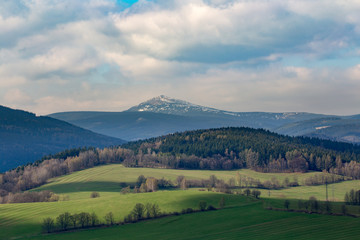 Fototapeta na wymiar Snezka mountain Czech republic