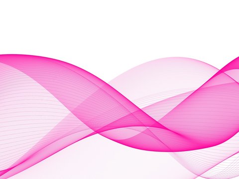 Abstract pastel pink wave and white background 