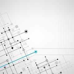 techno sign square background