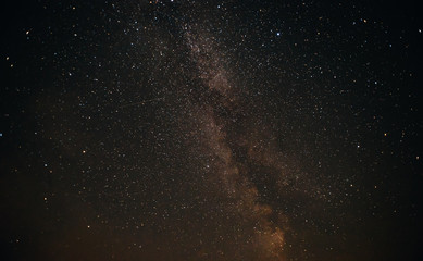 The Milky Way is our galaxy. This long exposure astronomical photograph of the nebula.