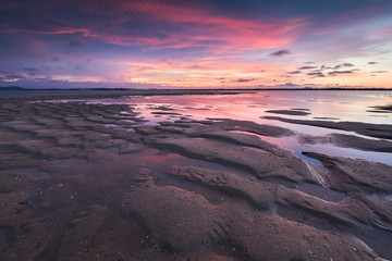 Beautiful sunset on the beach