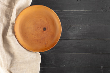 Empty dish seen from above