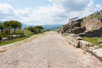 Fototapeta na wymiar archaeological area of Solunto,near Palermo, in Sicily.