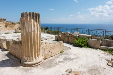 archaeological area of Solunto,near Palermo, in Sicily.