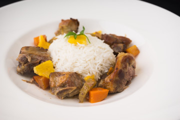 meat and rice