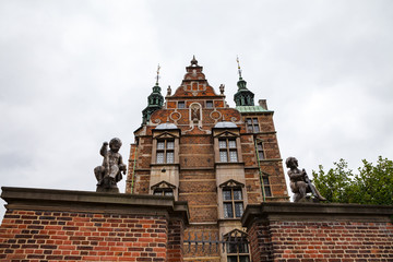 Fototapeta premium Rosenborg castle in Copenhagen, cloudy day