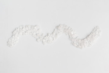 A scattering of sea salt