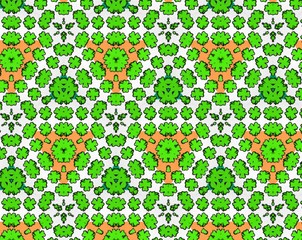 Abstract extruded pattern 3D illustration