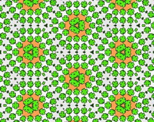 Abstract extruded pattern 3D illustration