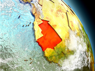 Mauritania from space