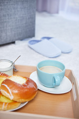 Good morning, Sweet breakfast . bedroom concept